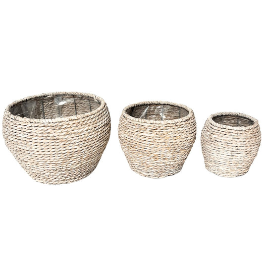 Hand Woven Tapered Basket/Planter