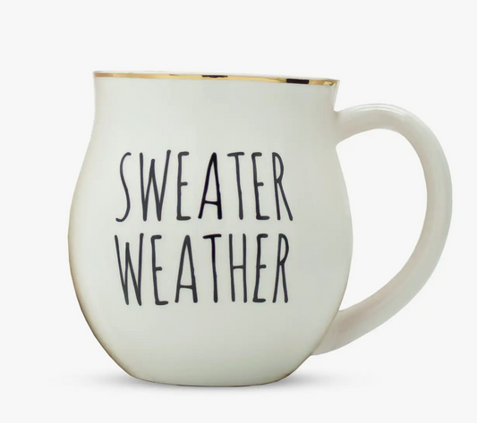 Anthro Ceramic Mug Design: Sweater Weather