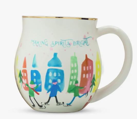 Anthro Ceramic Mug Design: Making Spirits Bright