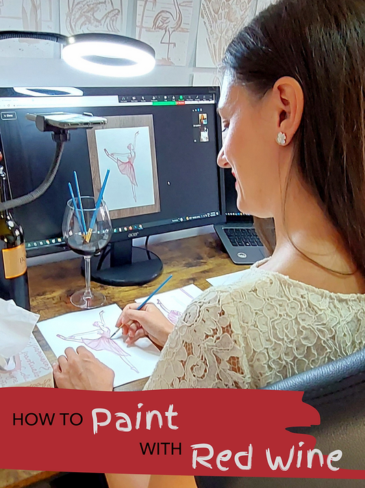 How to Paint with Red Wine